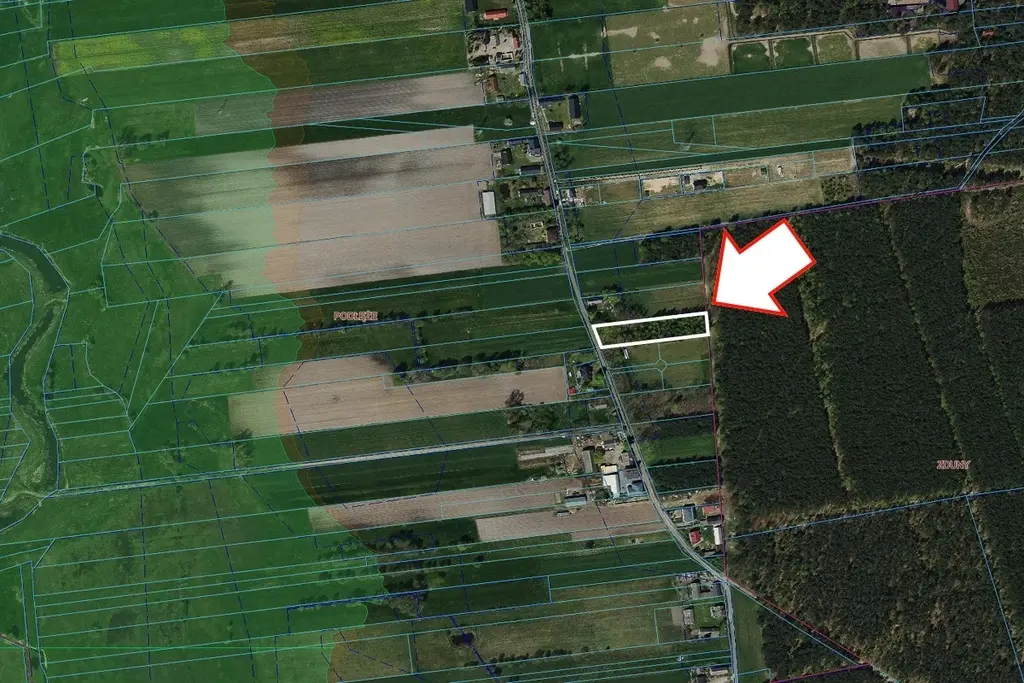 Działka budowlana 3116 m² z WZ, Podłęże gm. Świnice Warckie