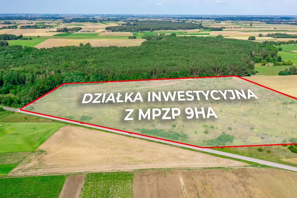 114716916 Działka inwestycyjna 9 ha z MPZP – Parzęczew pod Łodzią