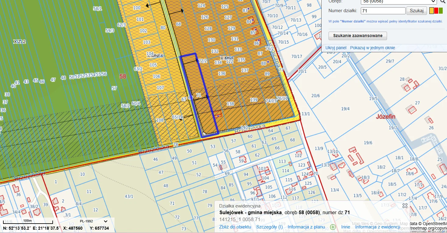 Grunt inwestycyjny w Sulejówku – działka 71 | 5760