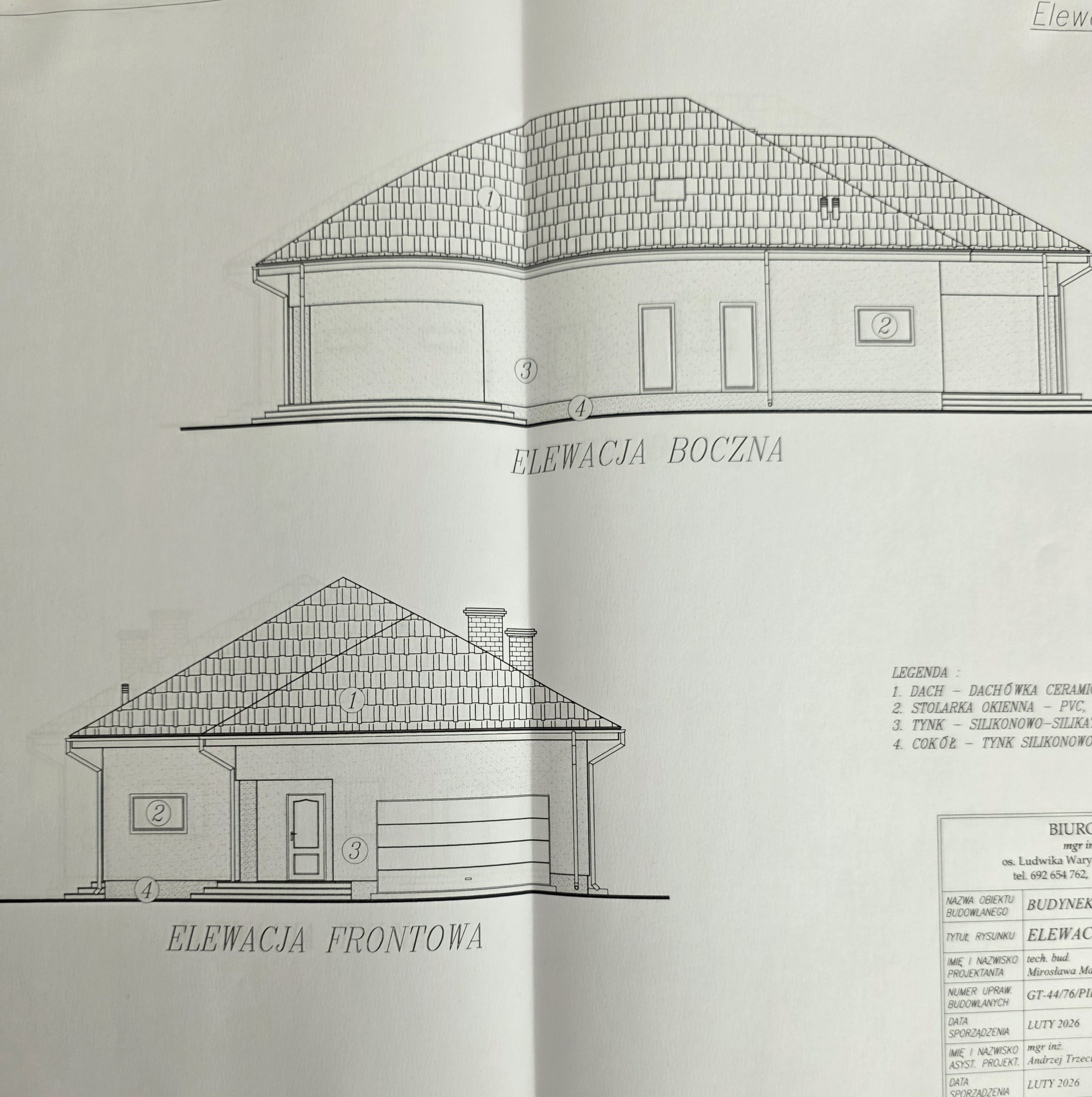 1000011630 Budowlana 3000m2 Ostrowek,gm Galewice z pozwoleniem na budowę i projektami domów.