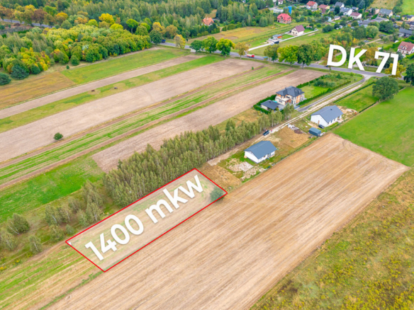 Działka budowlana 1400 m² – Skotniki, Zgierska